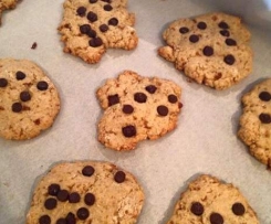 cookies integrali con gocce di cioccolata