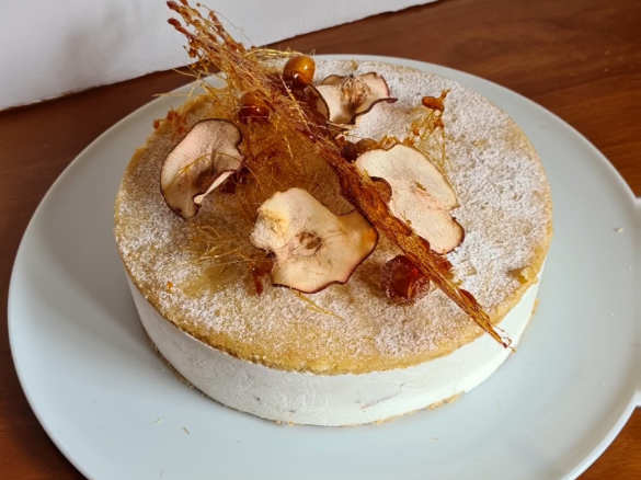 Torta ricotta e pere