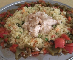 Pollo e Peperoni con Couscous Vegetariano