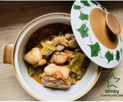 Fave e lardo / piatto tipico del Carnevale Sardo