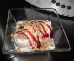 Gelato al gusto cheesecake (liberamente ispirato al gelato allo yogurt di Rosa47 e a lei dedicato!) 