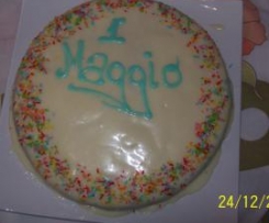 torta 1°maggio banana e cioccolato glassata alla ricotta by Corrada