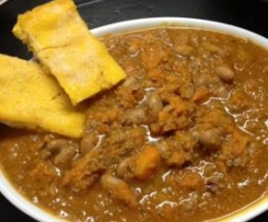 Zucca e fagioli all'abruzzese