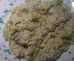 Risotto ai cavolini di bruxelles e gongorzola