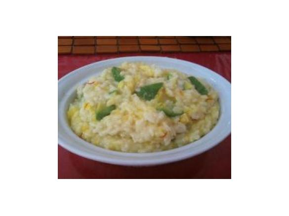 RISOTTO AL AVOCADO E ZAFFERANO
