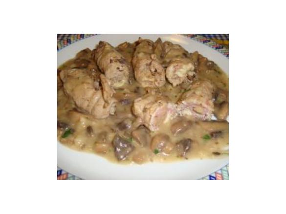 involtini di carne con funghi