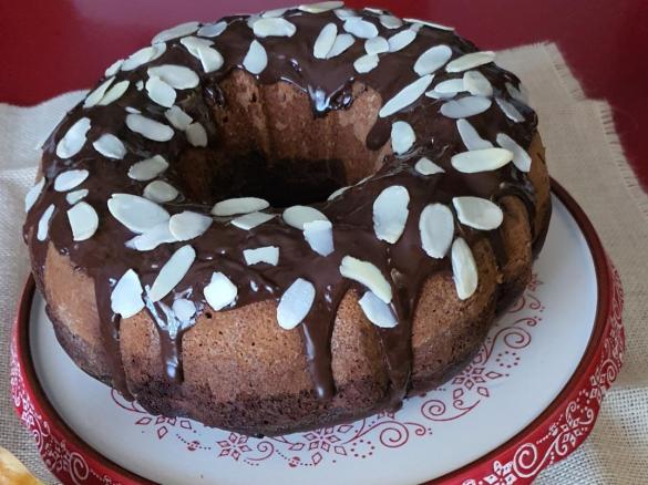 Torta con zucca e cioccolato