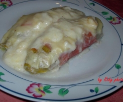 Involtini di insalata belga al prosciutto e besciamella