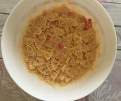 Farfalle con crema di stracchino