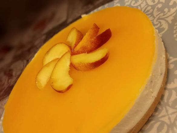 Cheesecake alle pesche