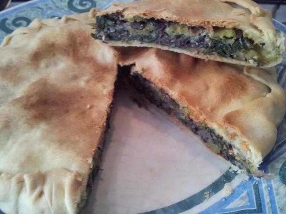 Torta di verdure alla ligure con riso venere (Variante)