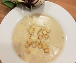 Vellutata porri e radicchio di Treviso