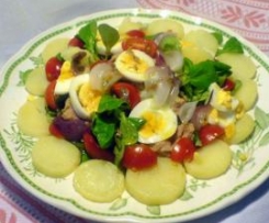 Insalata nizzarda (fagiolini, patate, uova)