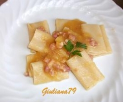 Paccheri con Crema di Zucca e Pancetta Affumicata
