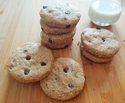 Cookies con gocce di cioccolato - senza burro e uova