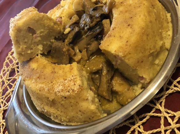 Corona di patate con funghi a varoma