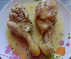 Cosce di Pollo ai 40 Spicchi d'Aglio e Rosmarino