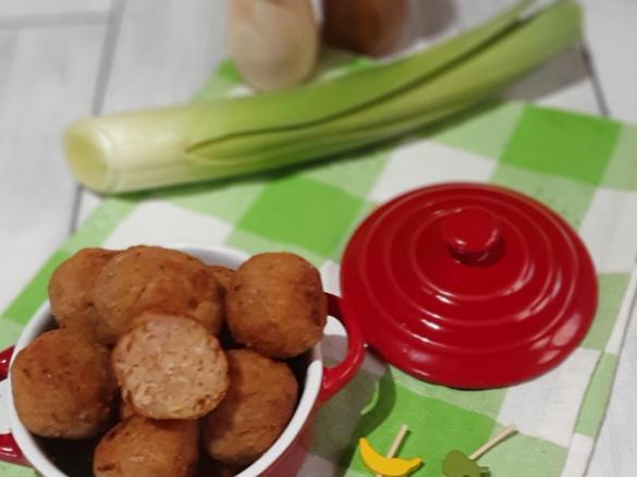 Polpettine di porro e luganega