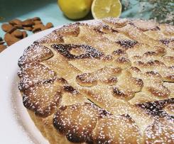 Crostata di mandorle e crema al limoncello