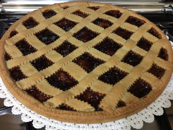 Crostata al vin rosso