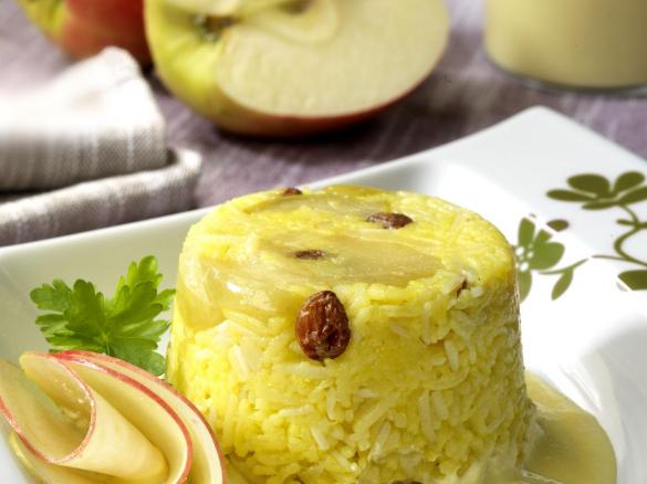 Fonduta con riso alla mela