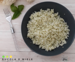 Riso di cavolfiore con pesto di basilico e mandorle (VEGAN - KETO/LOWCARB - GLUTENFREE)