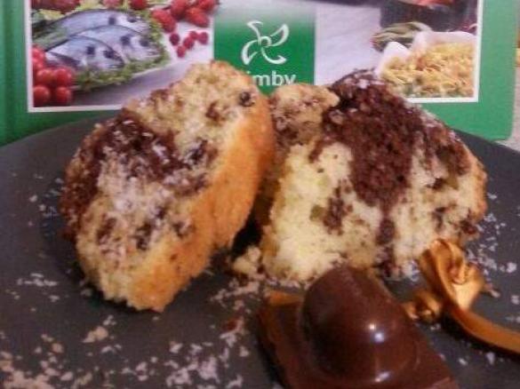 ciambella cocco e gocce cioccolato