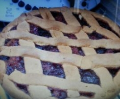 Crostata con confetture di fragole