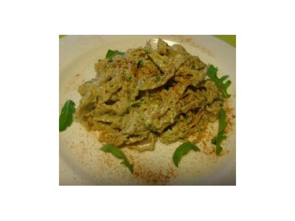 reginelle con noci, rucola e ricotta