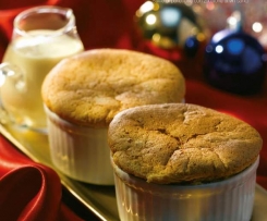Soufflé di panettone con zabaione al vin santo