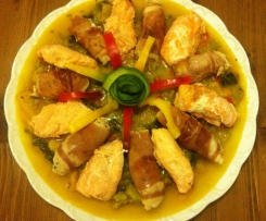 INVOLTINI DI MARE CON CONTORNO VEGETALE