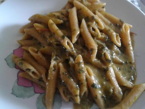 Penne integrali pomodorini e bietole