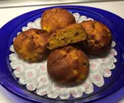 Panini dolci alla zucca e uvetta