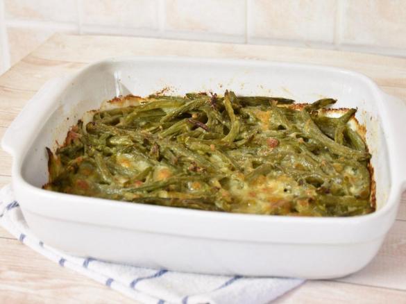 Fagiolini al forno filanti