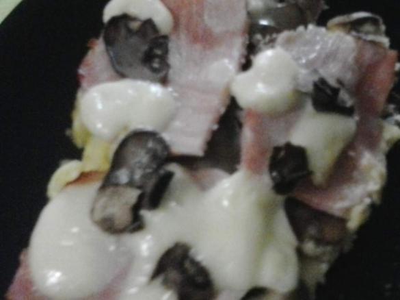 tortino di patate con funghi e prosciutto