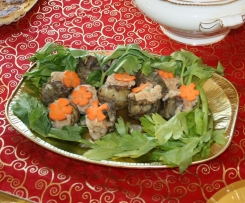 CARCIOFI RIPIENI DI CACIOCAVALLO E SALSICCIA