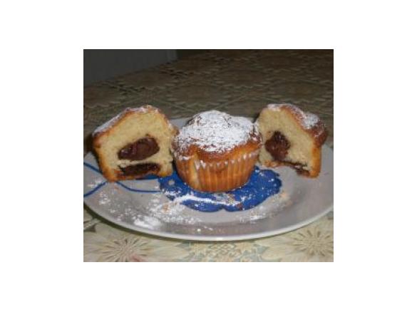 muffin alla nocciola con cuore