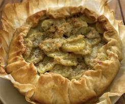 Torta salata salsiccia patate e broccoli