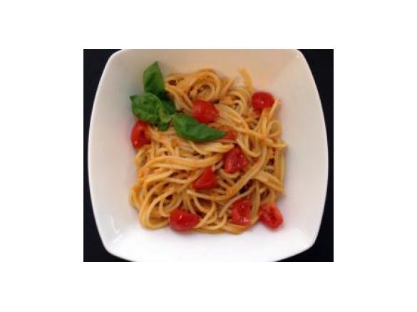 Spaghetti pomodorini e salmone