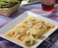 Crêpes con asparagi e gorgonzola
