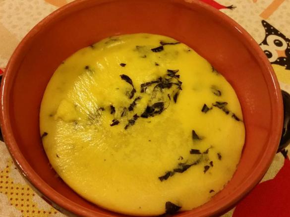 Polenta con cavolo nero e formaggio