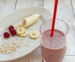 Frullato di frutti di bosco con fiocchi di avena (riciclo)-contest merende-