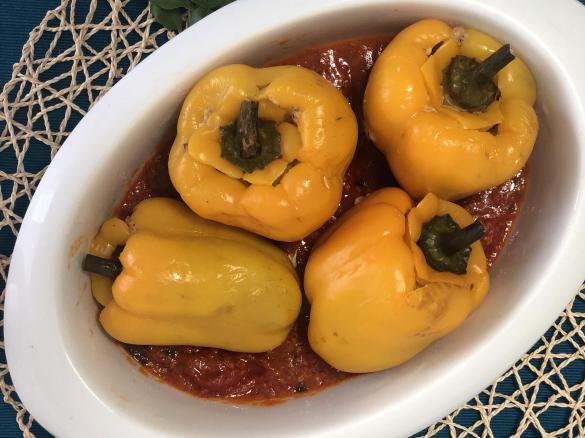 Peperoni ripieni al Varoma