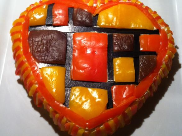 CUORE SALATO ALLA MONDRIAN