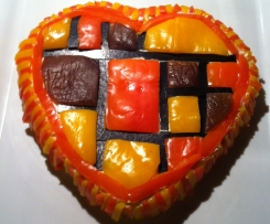 CUORE SALATO ALLA MONDRIAN