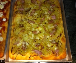 PiZZA Con Lievito Madre : Patate Parmigiano e Guanciale 