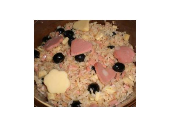 Riso freddo con mortadella e fontina