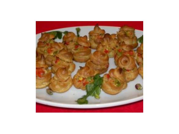 Bignè con gamberetti