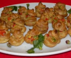 Bignè con gamberetti