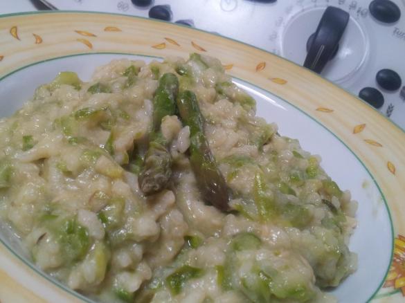 Risotto light asparagi e sgombro
